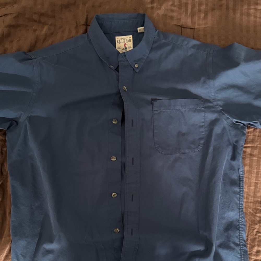 RedHead vintage Navy Blue Men's Casual Button Down Shirt